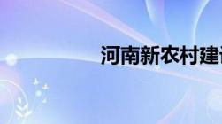 河南新农村建设规划村