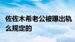 佐佐木希老公被曝出轨！日本法律对出轨是怎么规定的