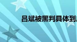 吕斌被黑判具体到底是怎么回事