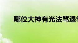 哪位大神有光法骂退9人的rep给个呗