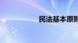 民法基本原则有哪些