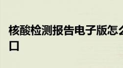 核酸检测报告电子版怎么查附检测报告查询入口