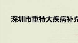 深圳市重特大疾病补充医疗保险怎么买