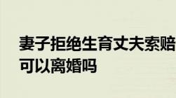 妻子拒绝生育丈夫索赔15万被驳回拒绝生育可以离婚吗