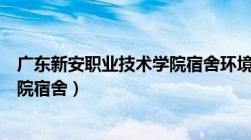 广东新安职业技术学院宿舍环境图片（广东新安职业技术学院宿舍）