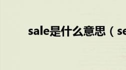 sale是什么意思（sell是什么意思）