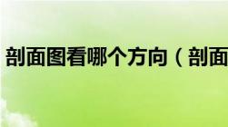 剖面图看哪个方向（剖面图符号方向怎么看）