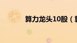 算力龙头10股（算力是什么）