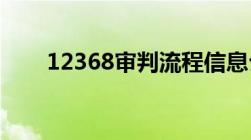 12368审判流程信息公开网案件查询