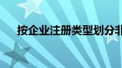 按企业注册类型划分非公有制企业包括