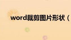 word裁剪图片形状（word裁剪图片）