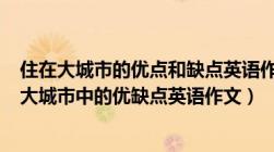 住在大城市的优点和缺点英语作文（living in big city住在大城市中的优缺点英语作文）