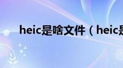 heic是啥文件（heic是什么文件格式）