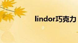 lindor巧克力（lindo）