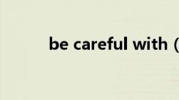 be careful with（be careful）