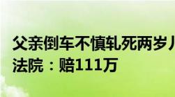 父亲倒车不慎轧死两岁儿子起诉保险公司索赔法院：赔111万