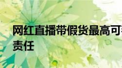 网红直播带假货最高可判十年,承担什么刑事责任