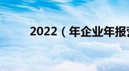 2022（年企业年报营业执照年检）