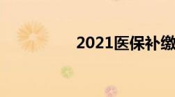 2021医保补缴最晚时间