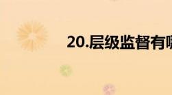 20.层级监督有哪几种形式