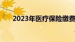 2023年医疗保险缴费截止到什么时间