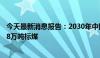 今天最新消息报告：2030年中国先进生物燃料产量将达2398万吨标煤