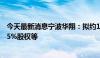 今天最新消息宁波华翔：拟约14.73亿元收购宁波诗兰姆47.5%股权等