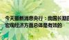 今天最新消息央行：我国长期国债收益率在反映市场预期和宏观经济方面总体是有效的