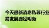 今天最新消息私募行业格局生态重塑 量化交易发展路径明晰