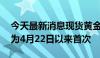 今天最新消息现货黄金站上2360美元/盎司 为4月22日以来首次