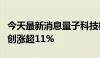 今天最新消息量子科技概念有所回暖，科大国创涨超11%