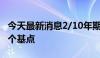 今天最新消息2/10年期美债收益率周五涨约5个基点