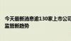 今天最新消息逾130家上市公司收年报问询函 三大特征折射监管新趋势