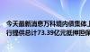 今天最新消息万科境内债集体上涨，此前万科公布获多家银行提供总计73.39亿元抵押担保贷款