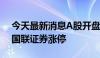 今天最新消息A股开盘：三大指数涨跌不一 国联证券涨停