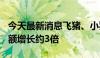 今天最新消息飞猪、小猪民宿：618商品成交额增长约3倍