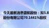 今天最新消息盛航股份：拟5.81亿元收购深圳市海昌华海运股份有限公司70.1441%股权