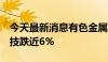 今天最新消息有色金属概念盘初走低  晓程科技跌近6%