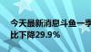 今天最新消息斗鱼一季度营收10.4亿元，同比下降29.9%