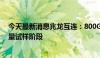 今天最新消息兆龙互连：800G高速电缆组件产品处于小批量试样阶段