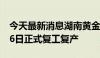 今天最新消息湖南黄金：新龙矿业本部于6月6日正式复工复产