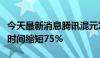 今天最新消息腾讯混元发布开源加速库，生图时间缩短75%