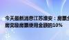 今天最新消息江苏淮安：房票全市通用，使用房票购买商品房奖励房票使用金额的10%