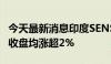 今天最新消息印度SENSEX指数、NIFTY指数收盘均涨超2%