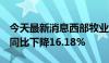 今天最新消息西部牧业：5月自产生鲜乳产量同比下降16.18%