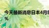 今天最新消息日本4月领先指标月率初值-0.1%