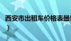 西安市出租车价格表最新（西安出租车起步价）