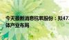 今天最新消息杭氧股份：拟4725万元设立气体公司 加速气体产业布局