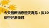 今天最新消息恒天海龙：拟1000万元成立全资子公司 切入低空经济领域