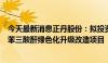 今天最新消息正丹股份：拟投资3.5亿元建设年产6.5万吨偏苯三酸酐绿色化升级改造项目